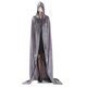 thumbnail image 1 of Wosthever Halloween medieval Wicca Vampire Robe Cape Disfraces Capa de terciopelo con capucha Kits de decoración para fiestas gris SG, 1 of 6