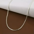 thumbnail image 3 of QQTDFG 925 Sterling Solid Silver 1MM/1.5MM/2MM Box Chain Necklace For Women 16-24"-18inch-2MM, 3 of 8