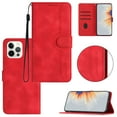 thumbnail image 1 of Wallet Case for iPhone 14 Pro Max, Smile Design Premium Leather Credit Card Holder Wallet RFID Blocking Case with Wrist Strap Stand Magnetic Flip Cover For iPhone 14 Pro Max, Red, 1 of 10