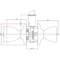 thumbnail image 2 of Design House 728345 Terrace Poignée de Porte d'Entrée à Loquet 6 Voies - Laiton Antique, 2 of 5