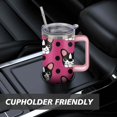 thumbnail image 7 of Personalized Dog Lover Gift Idea - 40oz Insulated Tumbler with Straw for Women - Non-Slip Handle Coffee Travel Cup, 7 of 7