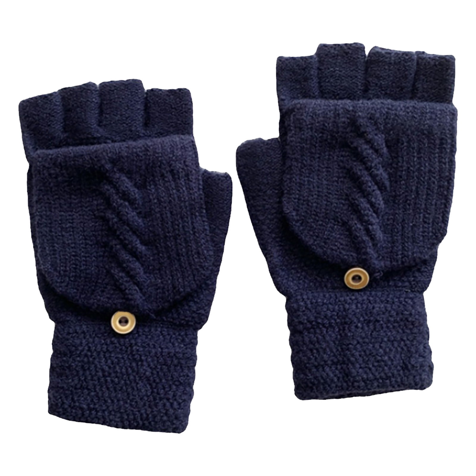 DB46 Durable Black Knitting Winter Fingerless USB Powered  Heated Gloves Tool 