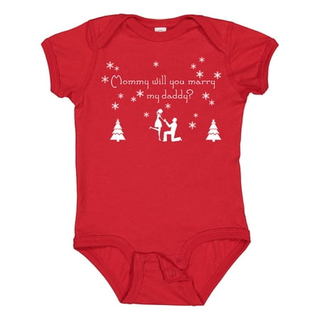 

Inktastic Mommy Will You Marry My Daddy Gift Baby Boy or Baby Girl Bodysuit