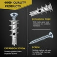 Zinc Self Drilling Drywall Anchors, Hollow Wall Anchors And Screws Kit
