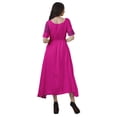 thumbnail image 4 of Moomaya Robe de Soirée à Manches Courtes en Viscose Col Rond pour Femmes, 4 of 4