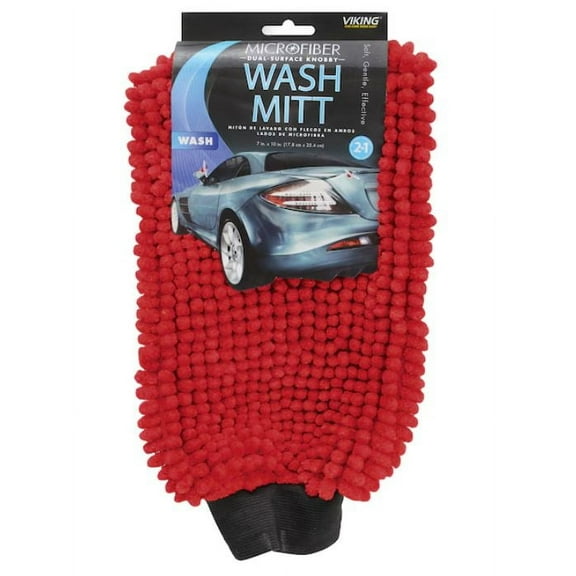 Viking 2-in-1 Knobby Microfiber Wash Mitt