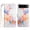 Orange White Marble, variant on Compatible with Google Pixel 7 Pro Wallet Case with Wristband, Marble Design PU Leather Flip Case with 3 Card Slots Kickstand for Girls Women Cover for Google Pixel 7 Pro, Orange White