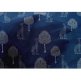 thumbnail image 4 of oneOone Cotton Silk Fabric Tree & Giraffe Block Printed Craft Fabric BTY 42 Inch Wide, 4 of 4