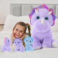 thumbnail image 2 of Set de animales de peluche con diseño de dinosaurios MaoGolan para niñas con 4 peluches, 2 of 8