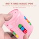 thumbnail image 5 of Cubo de frijol giratorio Likrtyny Sensory Bean Puzzle Spinner Alivio del estrés Juguete educativo Rosa, 5 of 9