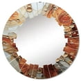 thumbnail image 2 of Designart "Encaustic VORTEXs I" Abstract Round Wall Mirror - Modern Oval Printed Decorative Oversized Mirror - Multiple Color Options, 2 of 4