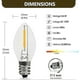 thumbnail image 2 of 5 Base C7 String Bulbs Christmas Village Light Accessory Cord With 5 Led Light Bulb, 2 of 5