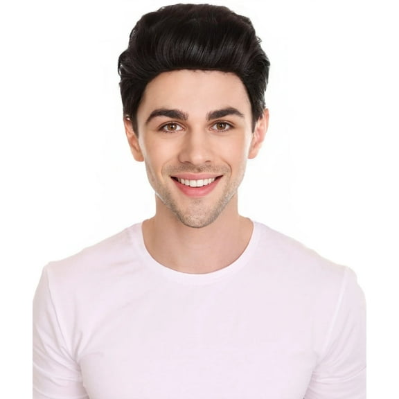HPO Adult Men's Supreme Leader Wig | Black Celebrity Wigs | Premium Breathable Capless Cap| Synthetic Fiber