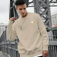 thumbnail image 6 of Men's 330g 100% Cotton Emoji Pattern Dropped Shoulder Crew Neck Sweatshirt, 6 of 30