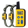thumbnail image 1 of Rechargeable Remote Dog Training Collar with 2 Receivers, IPX7 Waterproof, 1800ft Control Range, Yellow Plastic Anti-Bark Device, Long Battery Life (Receiver 30+ Days, Remote 45 Days Standby), Pet, 1 of 7