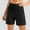 Black, variant on Pxiakgy Women's Bermuda Shorts High Waisted Athletic Long Shorts With Pockets for Running Yoga Walking Workout Casual Womens Wide Leg Yoga Shorts High Waisted Shorts Summer Gym Athletic Workout Long