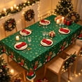 thumbnail image 2 of Christmas Tablecloth Disposable Waterproof Table Cover for Holiday Decor Christmas Party Decoration Green#, 2 of 6