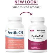 Fairhaven Health FertileCM Fertility Supplement for Women, Capsules - Fertile Cervical Mucus, Ovulation Cycle, Includes L-Arginine, N-Acetyl-Cysteine, Grape Seed Extract and Vitamin C - 90 Capsules
