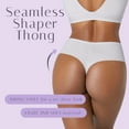 thumbnail image 3 of LeSensuel Thong Panties High Waisted Underwear - Moderate Tummy Control Underwear for Women, 3 of 8