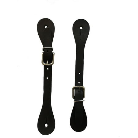 Billy Cook Barrel - Billy Cook Brand Leather Spur Straps Hill Buckles Black Adult Size Made in USA