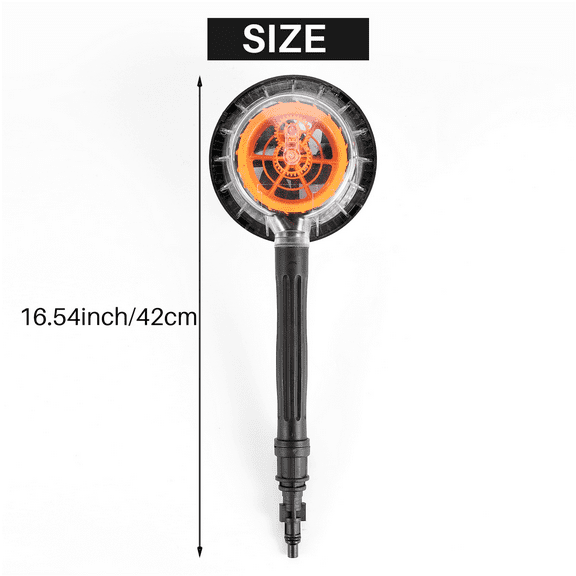 Car Rotating Round High Pressure Water- Cleaning Wash Brush for