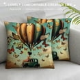 thumbnail image 3 of Orinice Butterflies Whimsical Pop Surrealism Graphic Decorative Men Women Boy Girl Room Cushion Throw Pillow Cover for Home Couch Living Room Bed Sofa Short Plush 1PC 24x24in, 3 of 5
