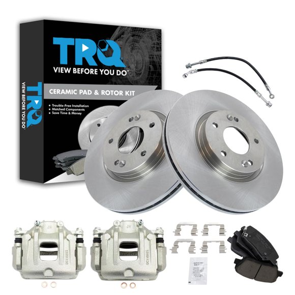 Kit de frenos TRQ delantero cerámico para Hyundai Santa Fe Kia Sorento