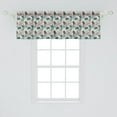 thumbnail image 2 of Ambesonne Botanical Window Valance, Continuous Tropical Pattern with Exotic Leaves Aloha Vintage Design Print, Curtain Valance for Kitchen Bedroom Decor with Rod Pocket, 54" X 18", Multicolor, 2 of 3