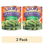 (2 pack) Glory Foods Seasoned Southern Style Green Beans, 29 oz., Can