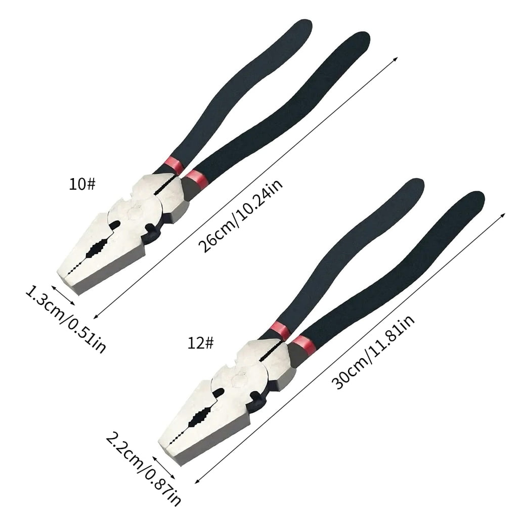 Zeiwohndc Heavy Duty 10Inch 12Inch Fence Tool Barbed Wire Cutter and Nail Puller Pliers