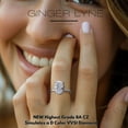 thumbnail image 6 of Solitaire 3 Ct Oval Engagement Ring for Women Sterling Silver CZ Ginger Lyne Collection, 6 of 7
