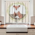 thumbnail image 2 of Fox Curtains 2 Panels Set, Young Forest Animal Illustration for Children with Green Leafy Framework and Polka Dots, Window Drapes for Living Room Bedroom, 55W X 39L Inches, Multicolor, by Ambesonne, 2 of 3