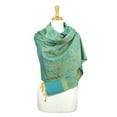 thumbnail image 2 of Paisley Jacquard Pashmina Shawl Wrap Scarf Stole, 2 of 4