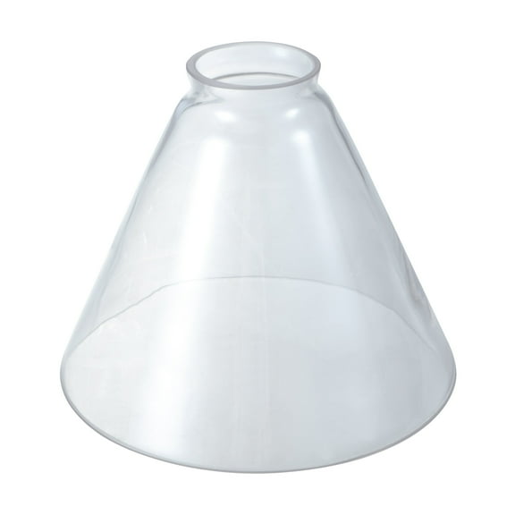 Aspen Creative 23653-60-1,Clear Deep Cone Glass Shade For Lighting Fixture/Pendant.Size:7-1/4"D x 5-1/2"H.