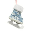 thumbnail image 2 of Knit Ice Skate Christmas Ornaments, 3D Plush Design with Blades for Hanging, Christmas Tree Decorations for Winter Sports Theme, 2 of 5