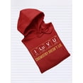 thumbnail image 3 of I Luv U Chemistry Hoodie Women -Smartprints Designs, Female Medium, 3 of 4
