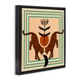 thumbnail image 3 of Stupell Industries Bohemian Symmetrical Tropical Leopards Black Floating Frame Canvas Art, 18 x 18, by Melissa Wang, 3 of 8