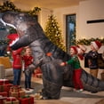 thumbnail image 2 of Magotan Inflatable Dinosaur Costume for Adults,Halloween Dinosaur Costumes Inflatable Costume Funny Blow Up Full Body T-Rex Fancy Dress Jumpsuit for Halloween,Black, 2 of 8