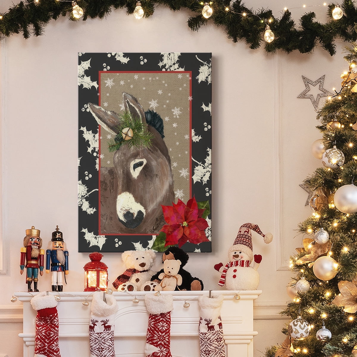 County Christmas Farm III- Gallery Wrapped Canvas