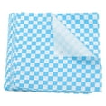 thumbnail image 1 of 100pcs Square Checkered Pattern Wax Paper Sheets 7" x 7", Blue, 1 of 7