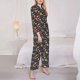 thumbnail image 3 of Balery Christmas Holiday Bowling Conjunto de Pijama con Estampado para Mujer, Conjunto de Dos Piezas con Manga Larga, Ropa de Dormir Suave con Bolsillos, Pijamas Cómodos-XX-Large, 3 of 7