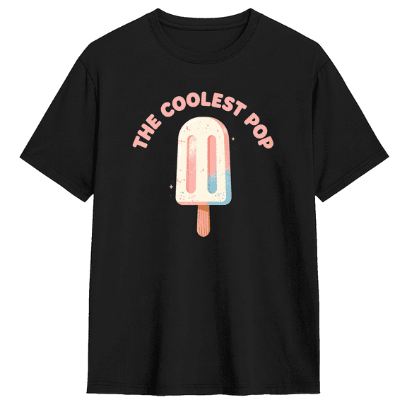 The Coolest Pop Popsicle Vintage Graphic Tee For Men And Women, Fun Casual Cotton Short Sleeves T-Shirt