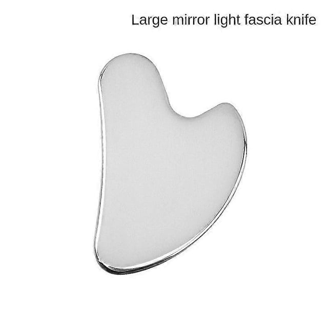 Herramientas faciales Gua Sha de acero inoxidable, herramienta de masaje Guasha de metal para raspado linfático