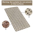 thumbnail image 6 of Semfri Bath Tub Shower Mat 30 x 17 inch Extra Soft TPE Non Slip Bath Tub Mats Shower Mats with Drain Holes and Suction Cups for Smooth/Non-Textured Tubs Brown, 6 of 8