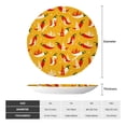 thumbnail image 2 of Daiia Hot Chilli Printed Pattern Ceramic Plate Dinner Plates Bone China Decorative Plates with Display Stand Art Ceramic Ornaments for Wall Hanging Decoration-8in, 2 of 6