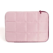 U Brands Nylon Puffer Laptop Sleeve, 15"L x 10.67"W x 1.77"D, Rose Pink