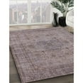 thumbnail image 2 of Ahgly Company Indoor Square Mid-Century Modern Puce Purple Oriental Area Rugs, 6' Square, 2 of 6
