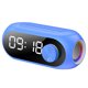 thumbnail image 1 of Altavoz de pantalla de espejo LED Monstrate inalámbrico con reloj de alarma, 1 of 6