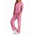 thumbnail image 3 of Traje de Dos Piezas para Mujer: Sudadera de Larga y Pantalón de Otoño. Traje Informal. Rosa 4XL, 3 of 9