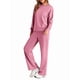 thumbnail image 3 of Traje de Dos Piezas para Mujer: Sudadera de Larga y Pantalón de Otoño. Traje Informal. Rosa XL, 3 of 9